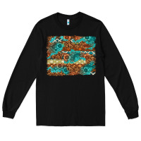 Black Leopard and Aztec Background Western Long Sleeve Tee - texasbilliewilder