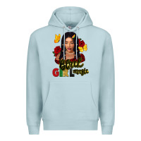 Blue Mist black girl magic Premium Hoodie - FaDigitalArtStudio