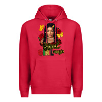 Cardinal black girl magic Premium Hoodie - FaDigitalArtStudio