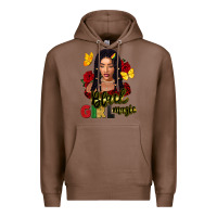 Chestnut black girl magic Premium Hoodie - FaDigitalArtStudio