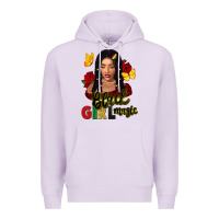 Lilac black girl magic Premium Hoodie - FaDigitalArtStudio