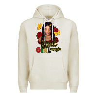 Oatmeal Heather black girl magic Premium Hoodie - FaDigitalArtStudio