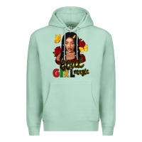 Seafoam black girl magic Premium Hoodie - FaDigitalArtStudio