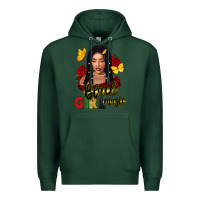 Sports Green black girl magic Premium Hoodie - FaDigitalArtStudio