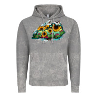 Cloud Rock Kentucky map sunflower cactus serape Vintage Hoodie - RanaPortraitStore