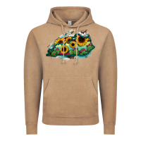 Vintage Coffee Kentucky map sunflower cactus serape Vintage Hoodie - RanaPortraitStore