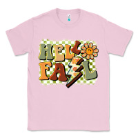 Bubblegum Pink groovy hello fall Classic Tee - BarkalooDesign