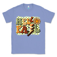 Colony Blue groovy hello fall Classic Tee - BarkalooDesign