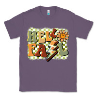 Lavender groovy hello fall Classic Tee - BarkalooDesign