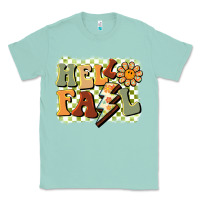 Seafoam groovy hello fall Classic Tee - BarkalooDesign