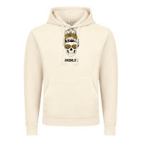 Vintage Artic Yellow Glitter, Leopard Pattern Mom Skull Vintage Hoodie - Bettercallsaul