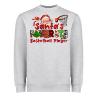 Heather Grey santas favorite basketball player Heavyweight Sweatshirt - CowGirlArtShop
