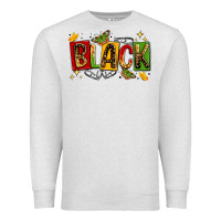 Oatmeal Heather black Premium Sweatshirt - LillyAllenDesigns