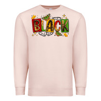 Pale Pink black Premium Sweatshirt - LillyAllenDesigns