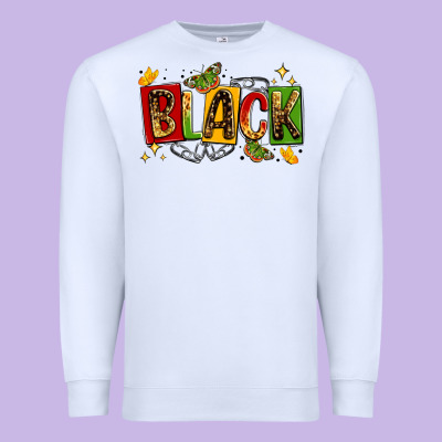 Black Premium Sweatshirt Designed By Lillyallendesigns