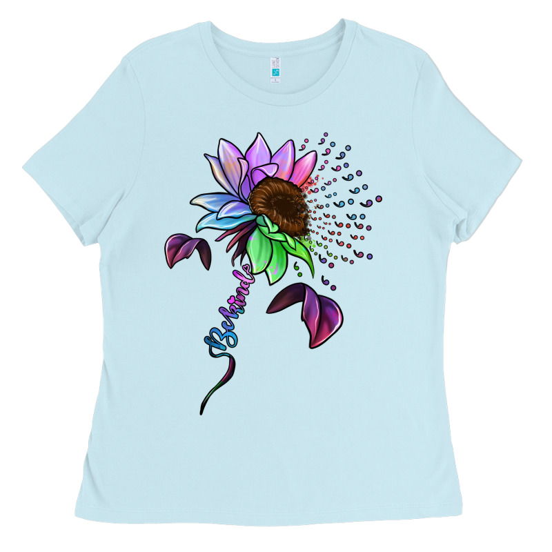 Autism Be Kind Ladies Tee by NancyCooperArtShop | Teevron