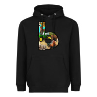 Black farm life alphabet lowercase letters b Heavyweight Hoodie - BundleAndBundleShop