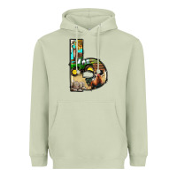 Matcha farm life alphabet lowercase letters b Heavyweight Hoodie - BundleAndBundleShop