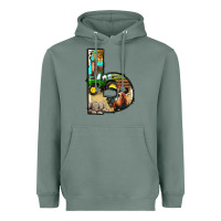 Sage farm life alphabet lowercase letters b Heavyweight Hoodie - BundleAndBundleShop