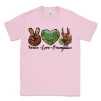 Bubblegum Pink Peace Love Orangutan Classic Tee - LillyAllenDesigns