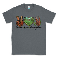 Charcoal Heather Peace Love Orangutan Classic Tee - LillyAllenDesigns