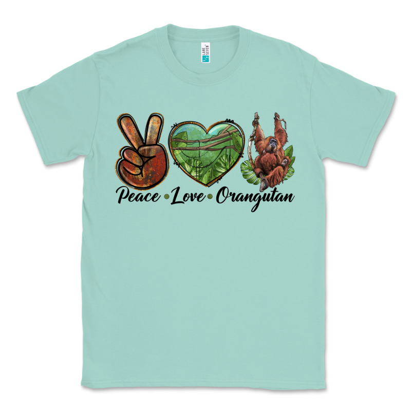 Peace Love Orangutan Classic Tee by LillyAllenDesigns | Teevron