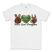 White Peace Love Orangutan Classic Tee - LillyAllenDesigns