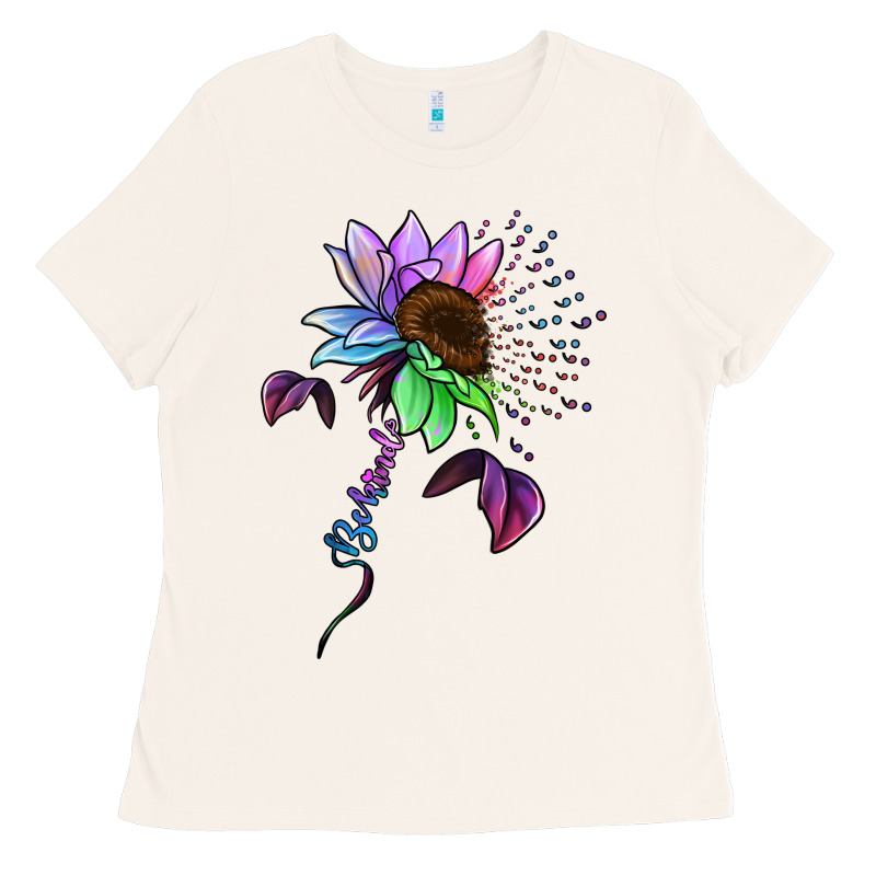 Autism Be Kind Ladies Tee by NancyCooperArtShop | Teevron