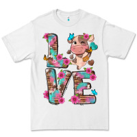 White love little cute cow Premium Tee - NancyCooperArtShop