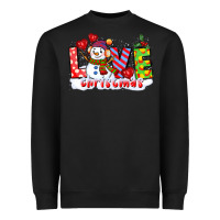 Black love christmas snowman Heavyweight Sweatshirt - CowGirlArtShop
