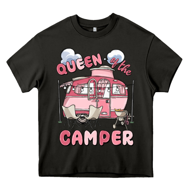 Queen Of The Camper Heavy Core Tee by MaliasSmallBusiness | Teevron