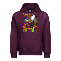 Mauve Wine spooky cruhser with monster truck Urban Hoodie - Artiststas