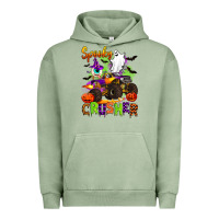 Pigment Oil Green spooky cruhser with monster truck Urban Hoodie - Artiststas