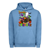 Pigment Pebble Blue spooky cruhser with monster truck Urban Hoodie - Artiststas