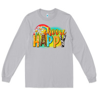 Moon Dust Choose happy Long Sleeve Tee - NancyCooperArtShop