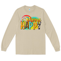 Mushroom Choose happy Long Sleeve Tee - NancyCooperArtShop