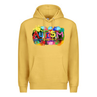 Antique Gold Autism accept understand love Premium Hoodie - FaDigitalArtStudio