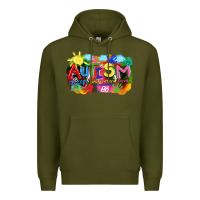 Army Green Autism accept understand love Premium Hoodie - FaDigitalArtStudio