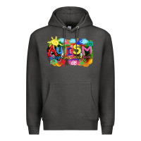 Charcoal Heather Autism accept understand love Premium Hoodie - FaDigitalArtStudio