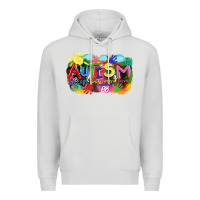 Dove Grey Autism accept understand love Premium Hoodie - FaDigitalArtStudio