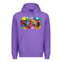 Purple Autism accept understand love Premium Hoodie - FaDigitalArtStudio