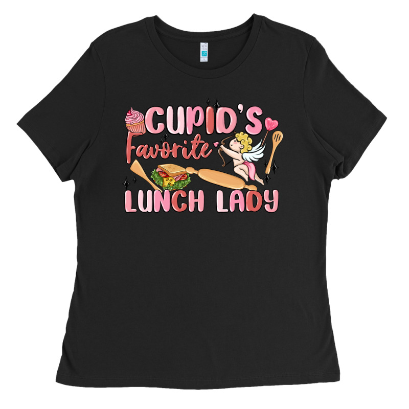 Cupid's Favorite Lunch Lady Ladies Tee by MaliasSmallBusiness | Teevron