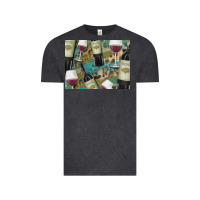 Vintage Black California Wine with Leopard Background Vintage Tee - Bettercallsaul