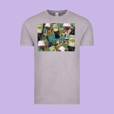 California Wine With Leopard Background Vintage Tee Designed By Bettercallsaul