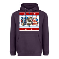 Plum 4th of july usa seamless pattern Heavyweight Hoodie - BundleAndBundleShop