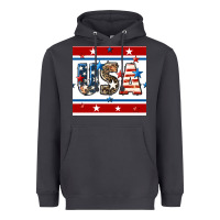 4th Of July Usa Seamless Pattern Heavyweight Hoodie | Teevron