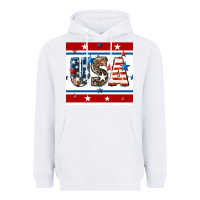 White 4th of july usa seamless pattern Heavyweight Hoodie - BundleAndBundleShop