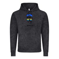 Vintage Black Blue Glitter Rainbow Mom Skull Vintage Hoodie - Bettercallsaul