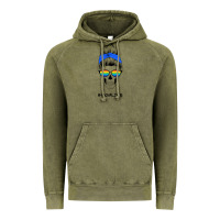 Vintage Olive Blue Glitter Rainbow Mom Skull Vintage Hoodie - Bettercallsaul