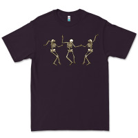 Plum dancing skeletons Premium Tee - MaliasSmallBusiness
